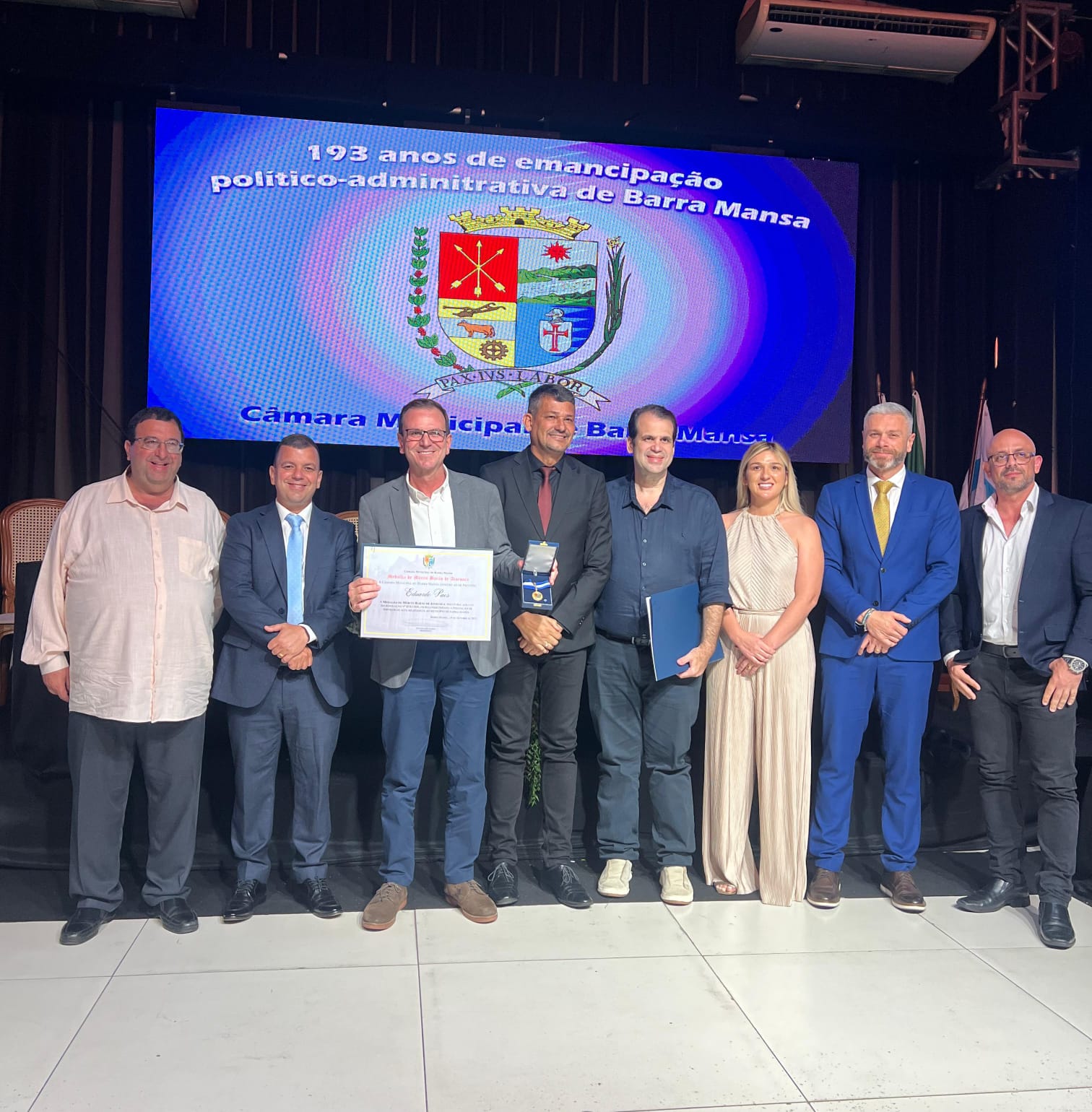 Câmara de Barra Mansa comemora  aniversário da cidade em sessão solene