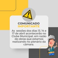 Sessões da Câmara de Barra Mansa acontecem temporariamente no Clube Municipal