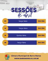 SESSÕES DE ABRIL