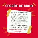 Sessões de maio 