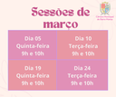 Sessões de março 