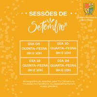SESSÕES DE SETEMBRO